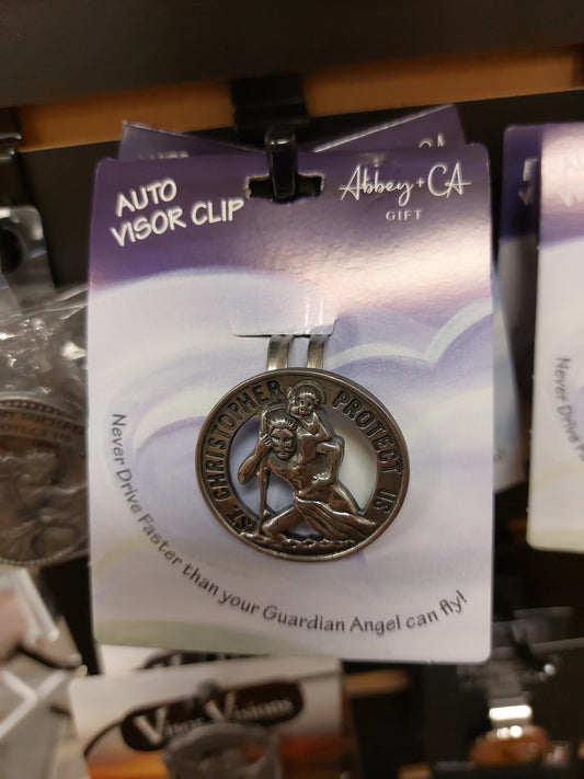 ST. CHRISTOPHER VISOR CLIP