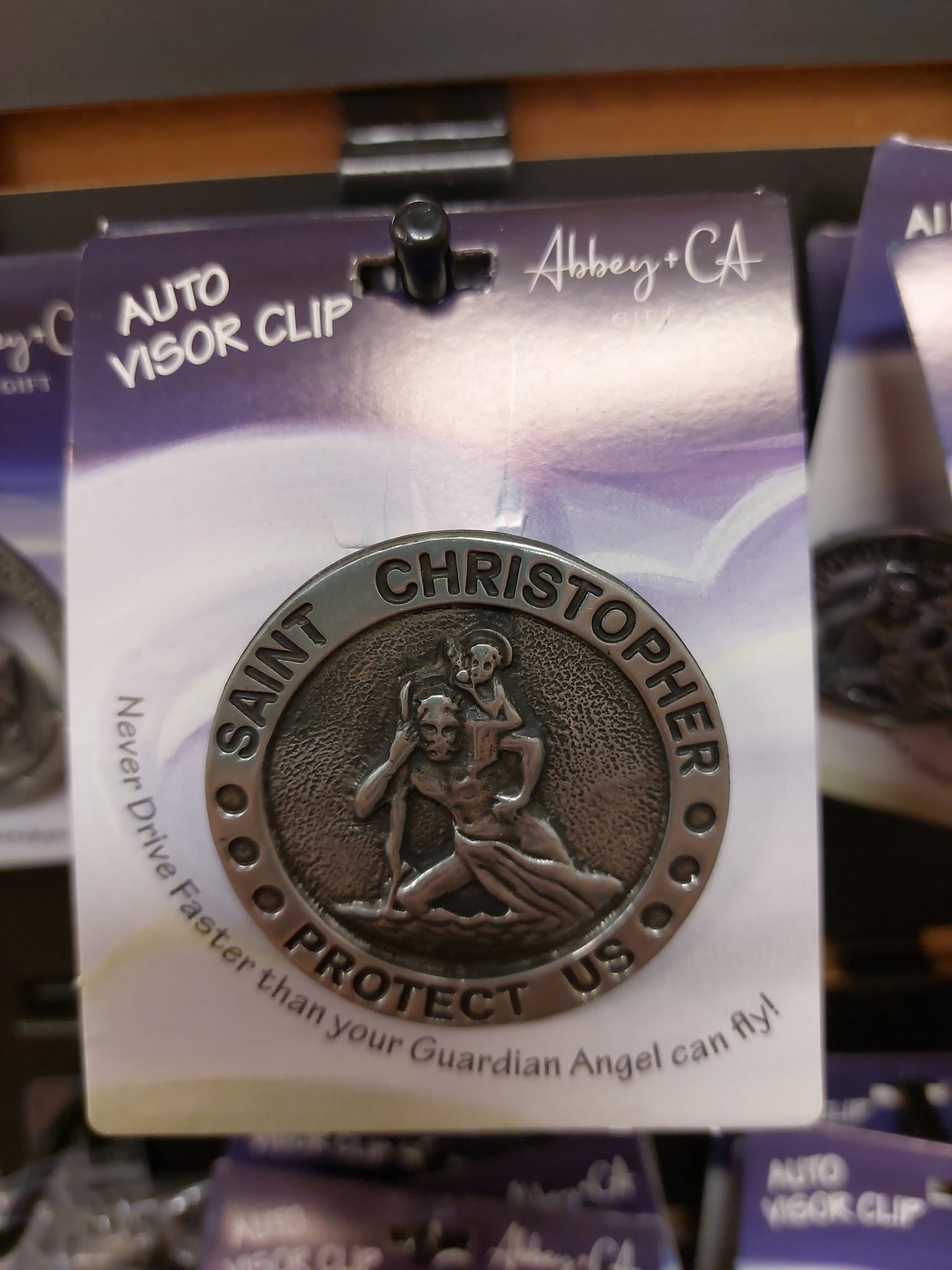 ST. CHRISTOPHER VISOR CLIP