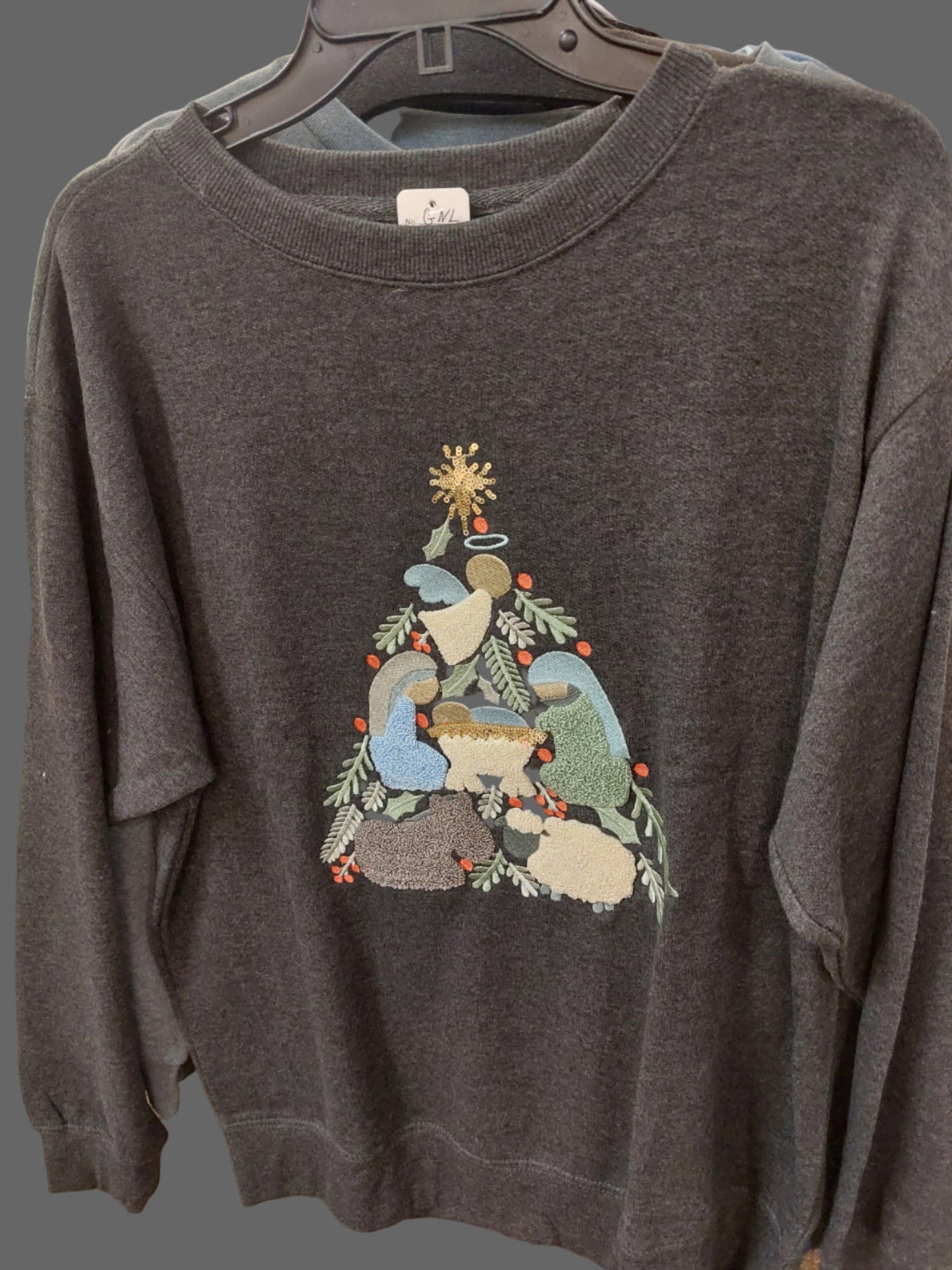 NATIVITY TREE SWEATSHIRT