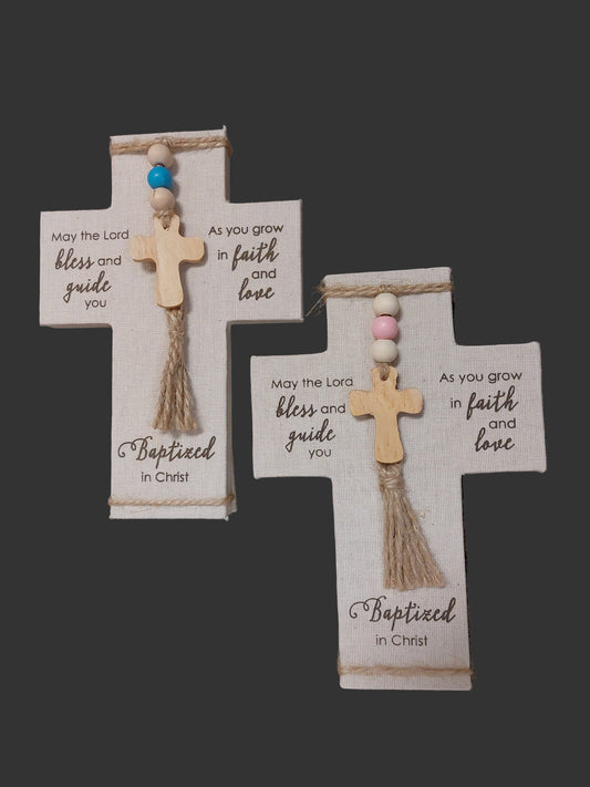CANVAS BAPTISM CROSS