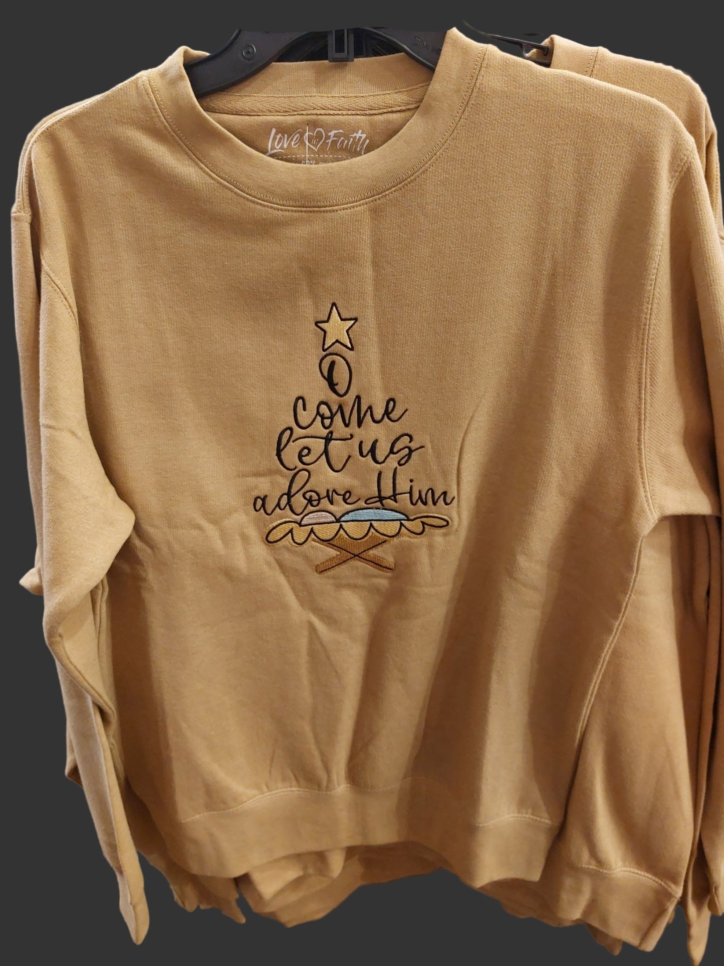 LET US ADORE HIM SWEATSHIRT